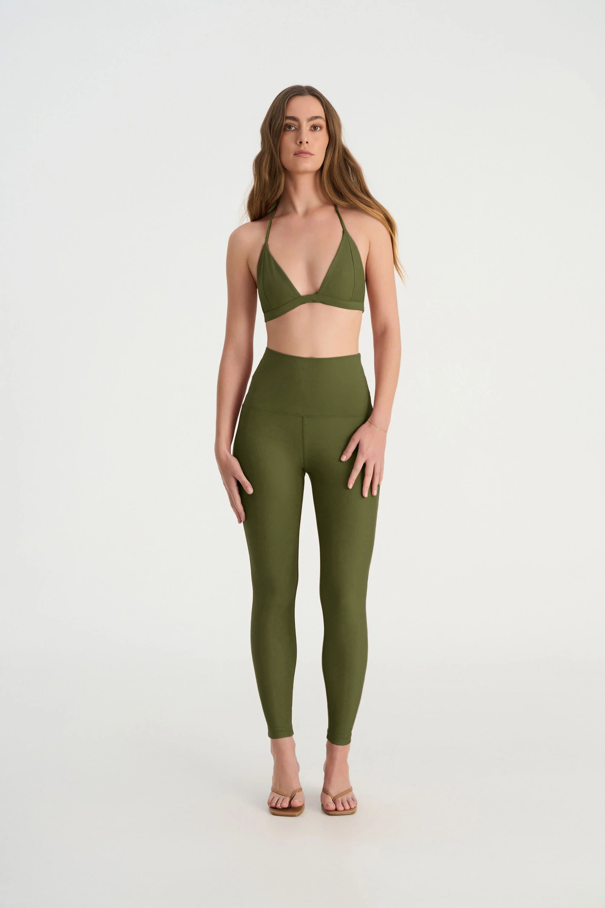 ZINA - LEGGINGS OLIVE