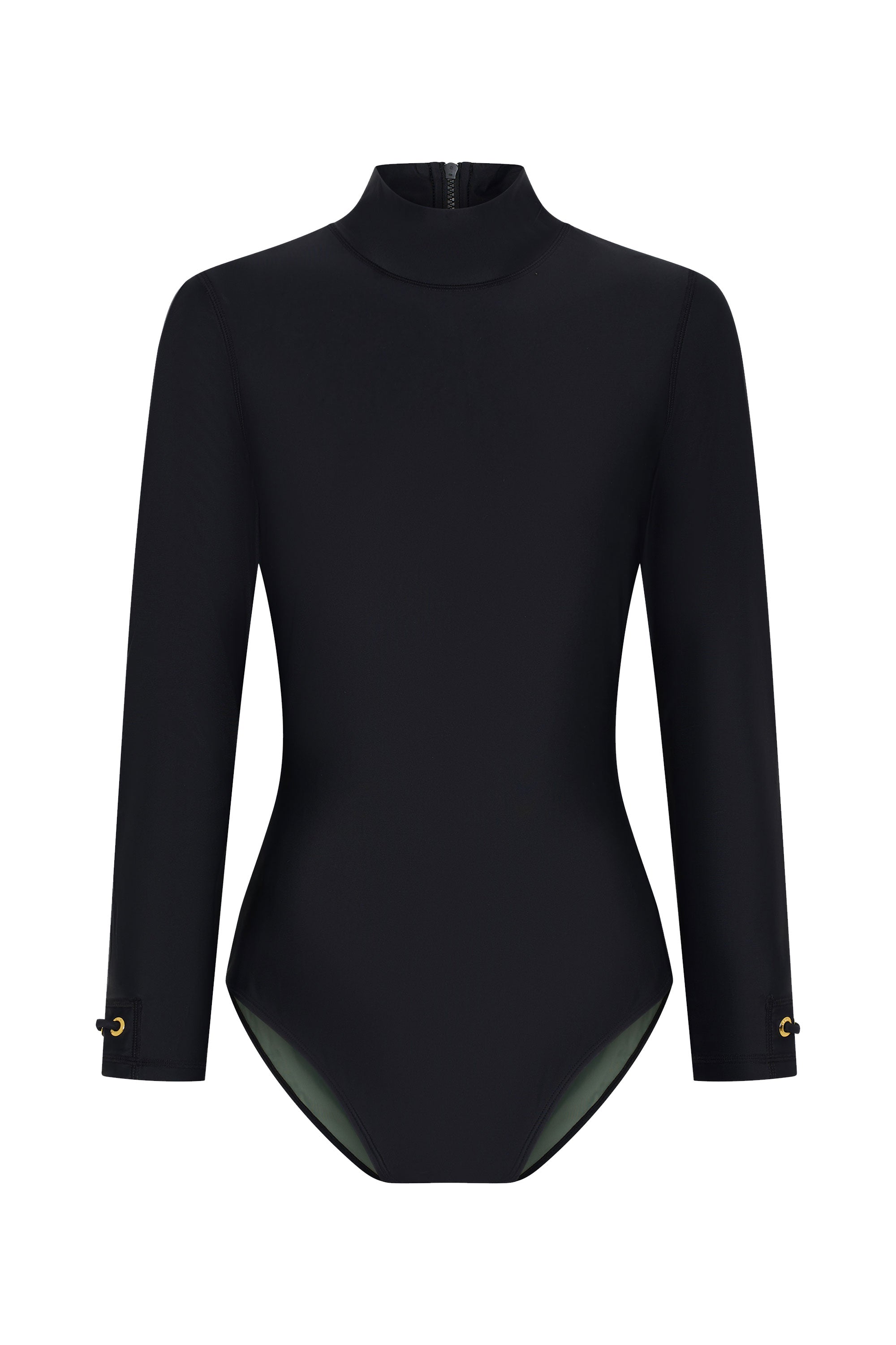 Front view of AMARA long sleeve paddle suit with UPF50+ sun protection and elegant coverage