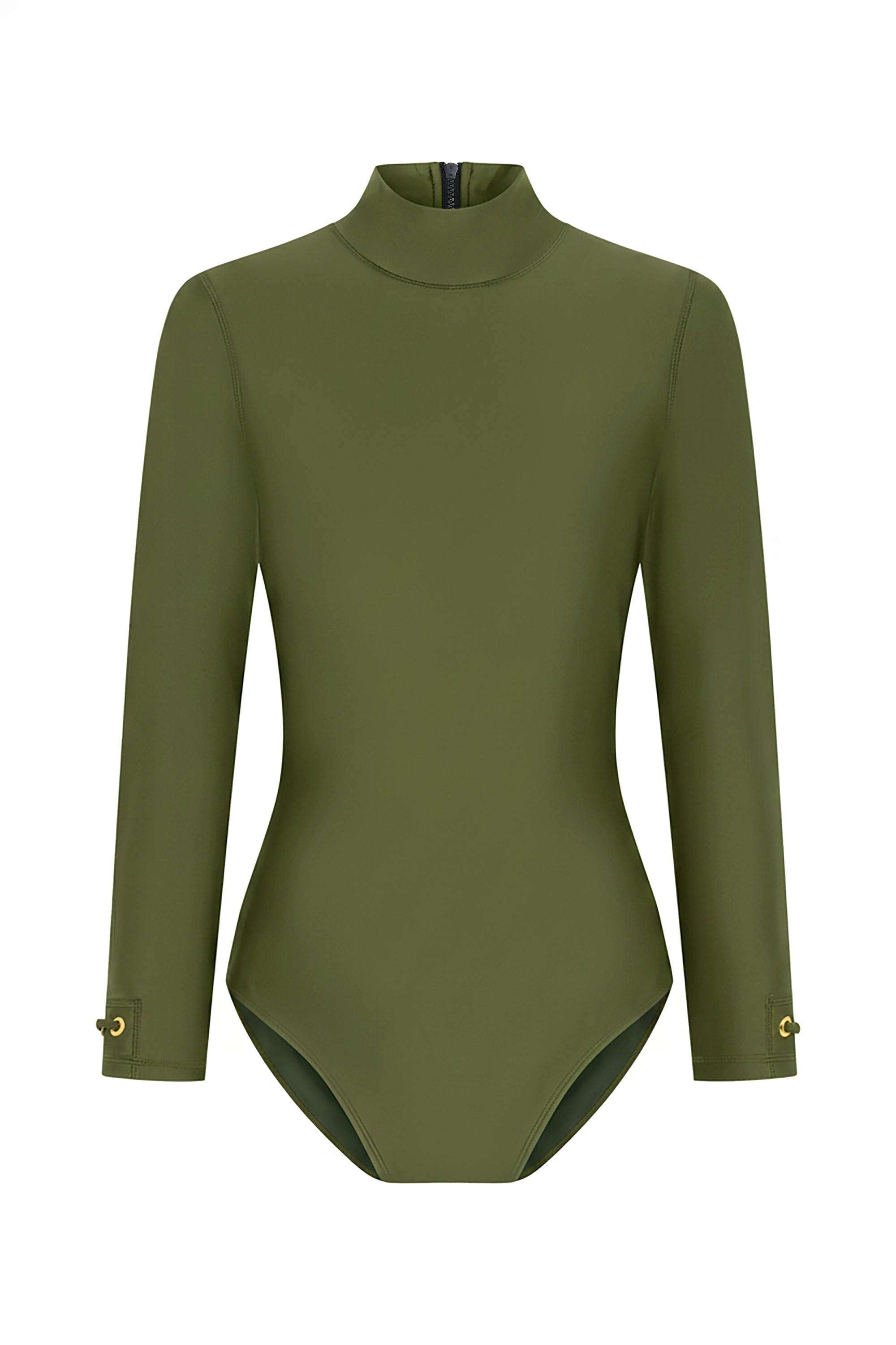 Front view of AMARA long sleeve paddle suit with UPF50+ sun protection and elegant coverage
